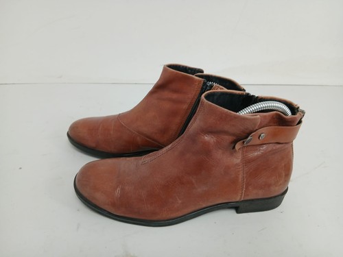 Women brown leather - women's, side